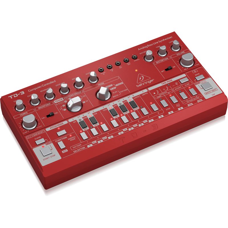 Behringer TD-3-RD Analog Bass Line Synthesizer - Red