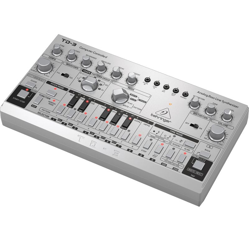 Behringer TD-3-SR Analog Bass Line Synthesizer - Silver - Cosmo Music