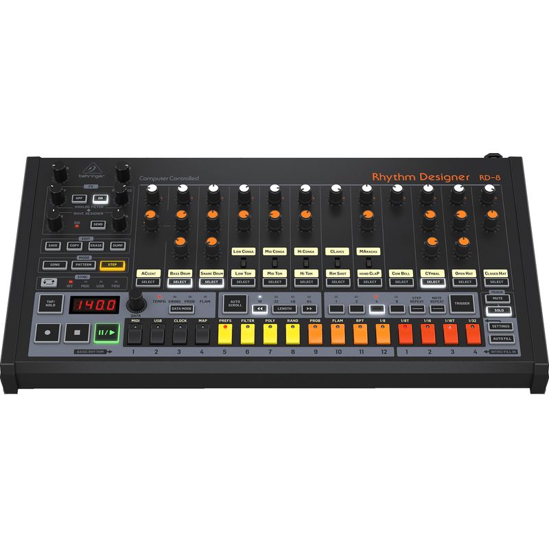 Behringer Rhythm Designer RD-8 Mk2 Analog Drum Machine - Cosmo Music