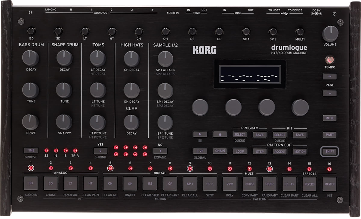 Korg Drumlogue Hybrid Drum Machine - Cosmo Music | Canada's #1 Music Store  - Shop, Rent, Repair