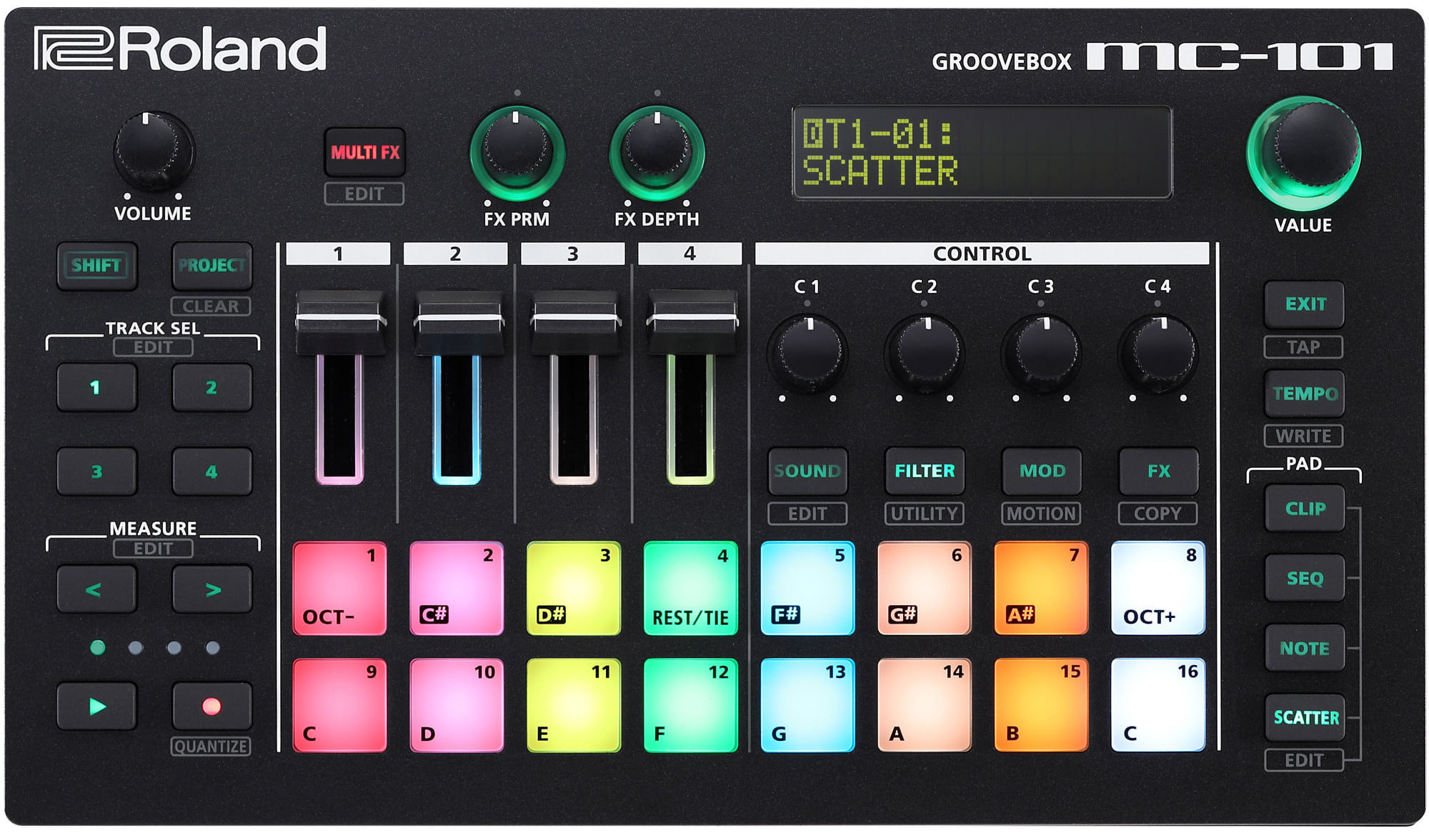 Roland MC-101 Groovebox - Cosmo Music | Canada's #1 Music Store - Shop,  Rent, Repair