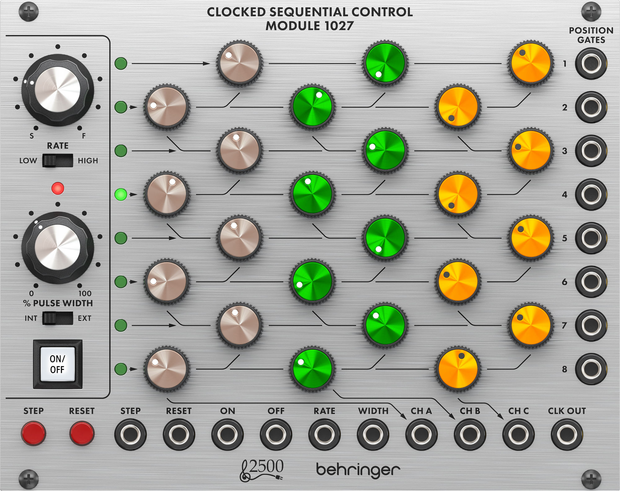 Behringer Clocked Sequential Control Module 1027 8 Step Sequencer Eurorack Module Cosmo Music Canada s 1 Music Store Shop Rent Repair