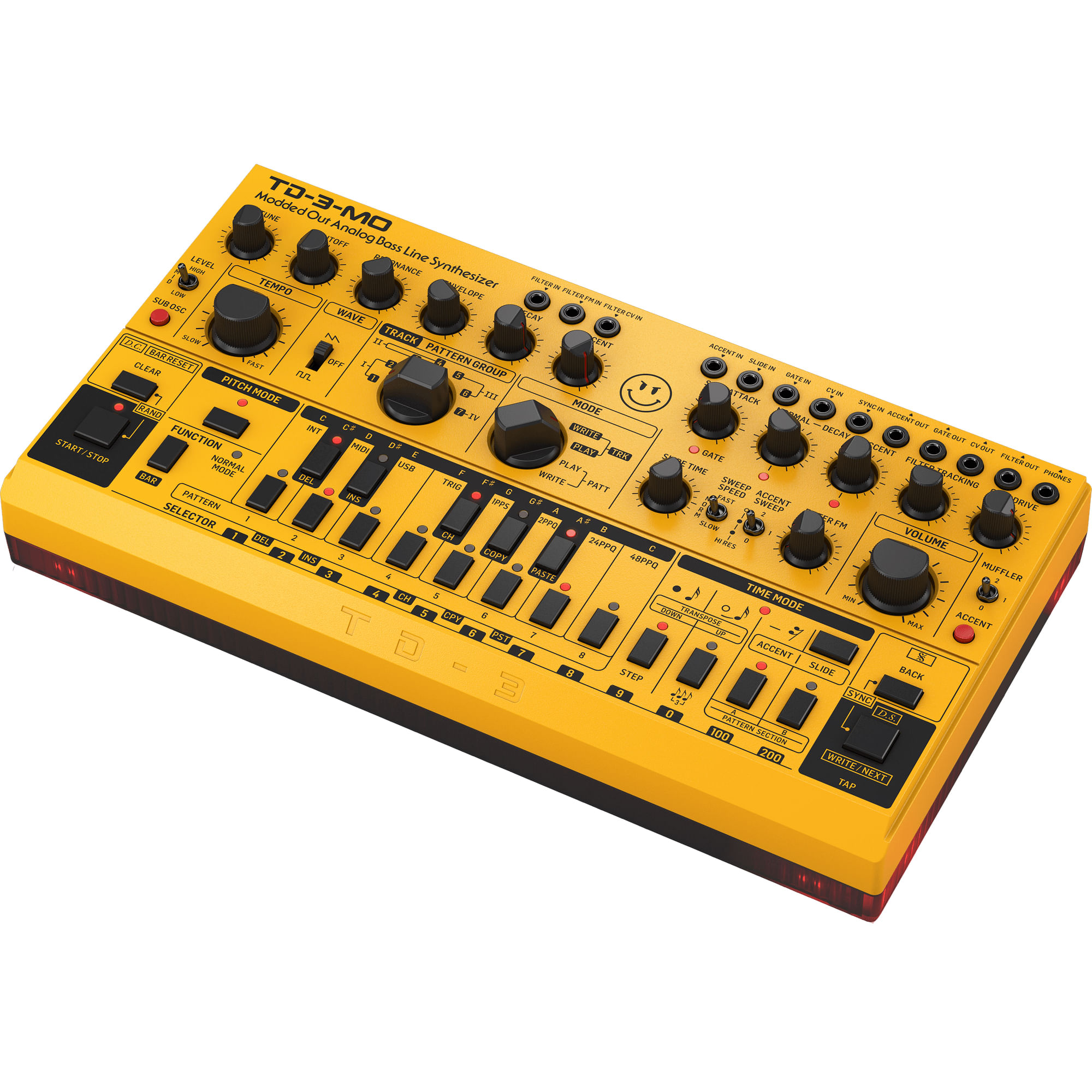 Behringer TD-3-MO Analog Bass Line Synthesizer - Yellow - Cosmo Music