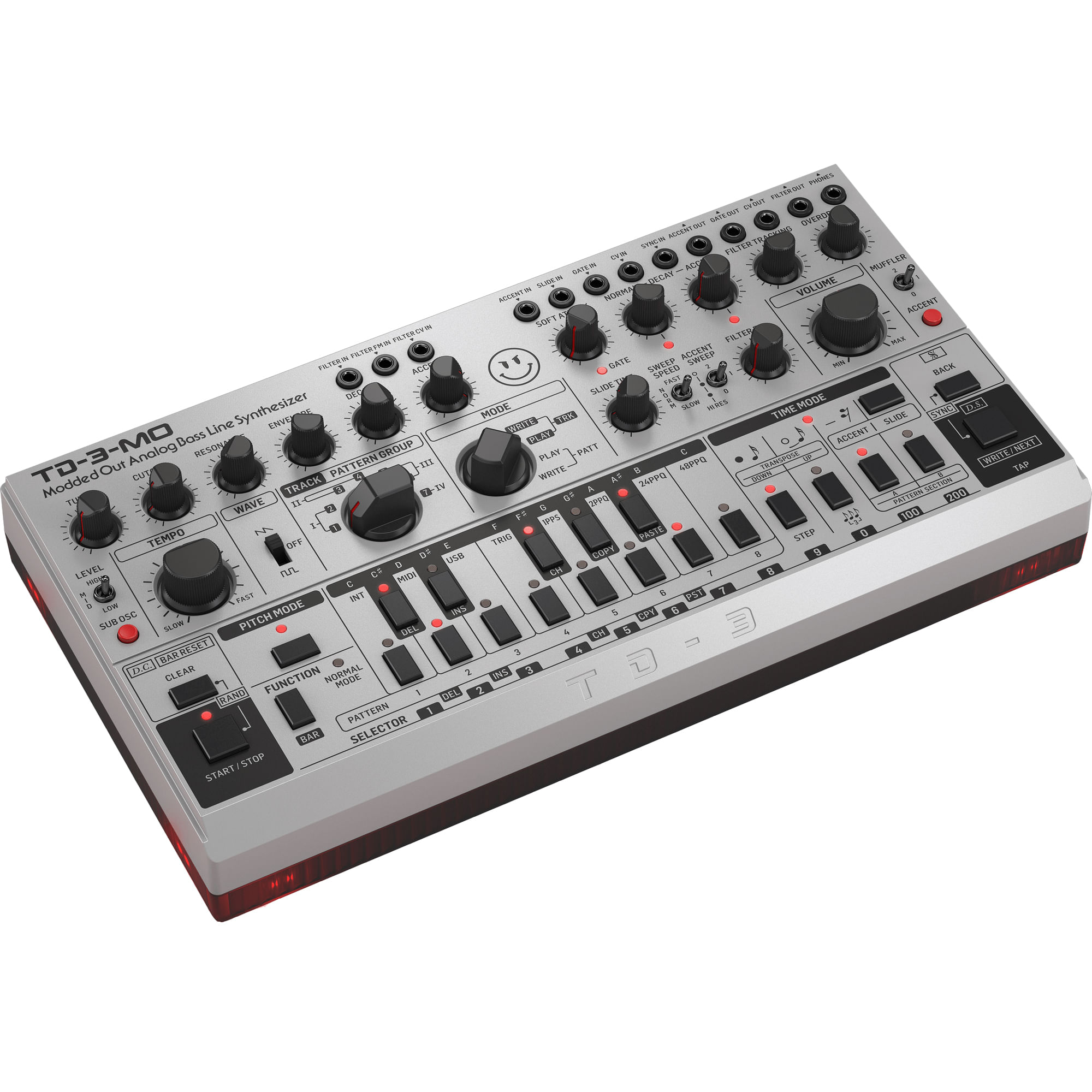 Behringer TD-3-MO Analog Bass Line Synthesizer - Silver