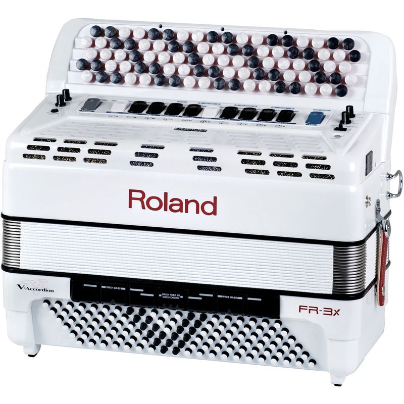 Roland FR-3xb V-Accordion - White - Cosmo Music