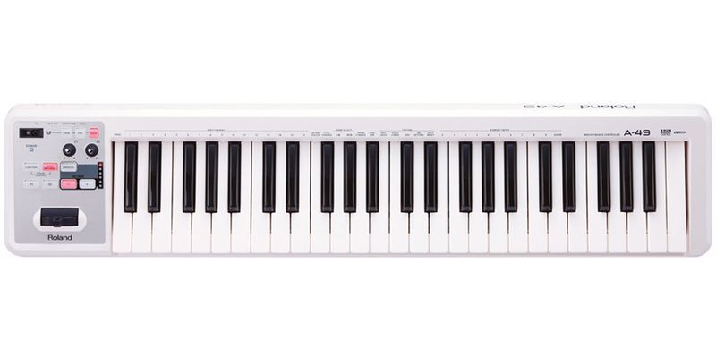 Roland A-49 MIDI Keyboard Controller - White