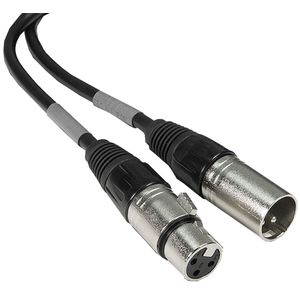 Chauvet DMX Cable - 3-Pin Male to 3-Pin Female, Black, 50'