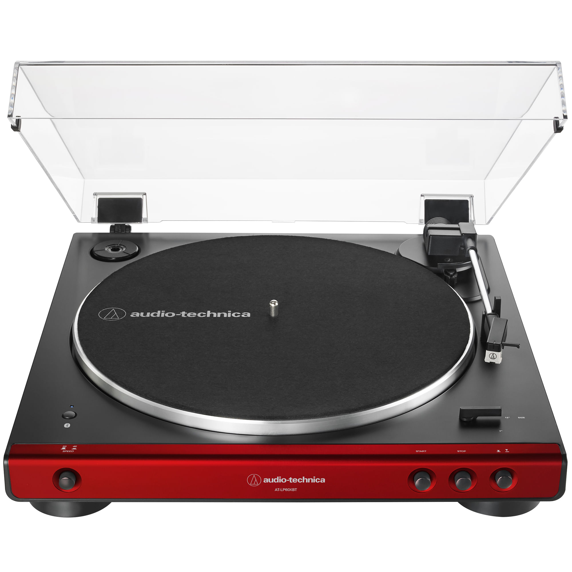 Audio-Technica AT-LP60XBT Fully Automatic Wireless Belt-Drive Turntable -  Red