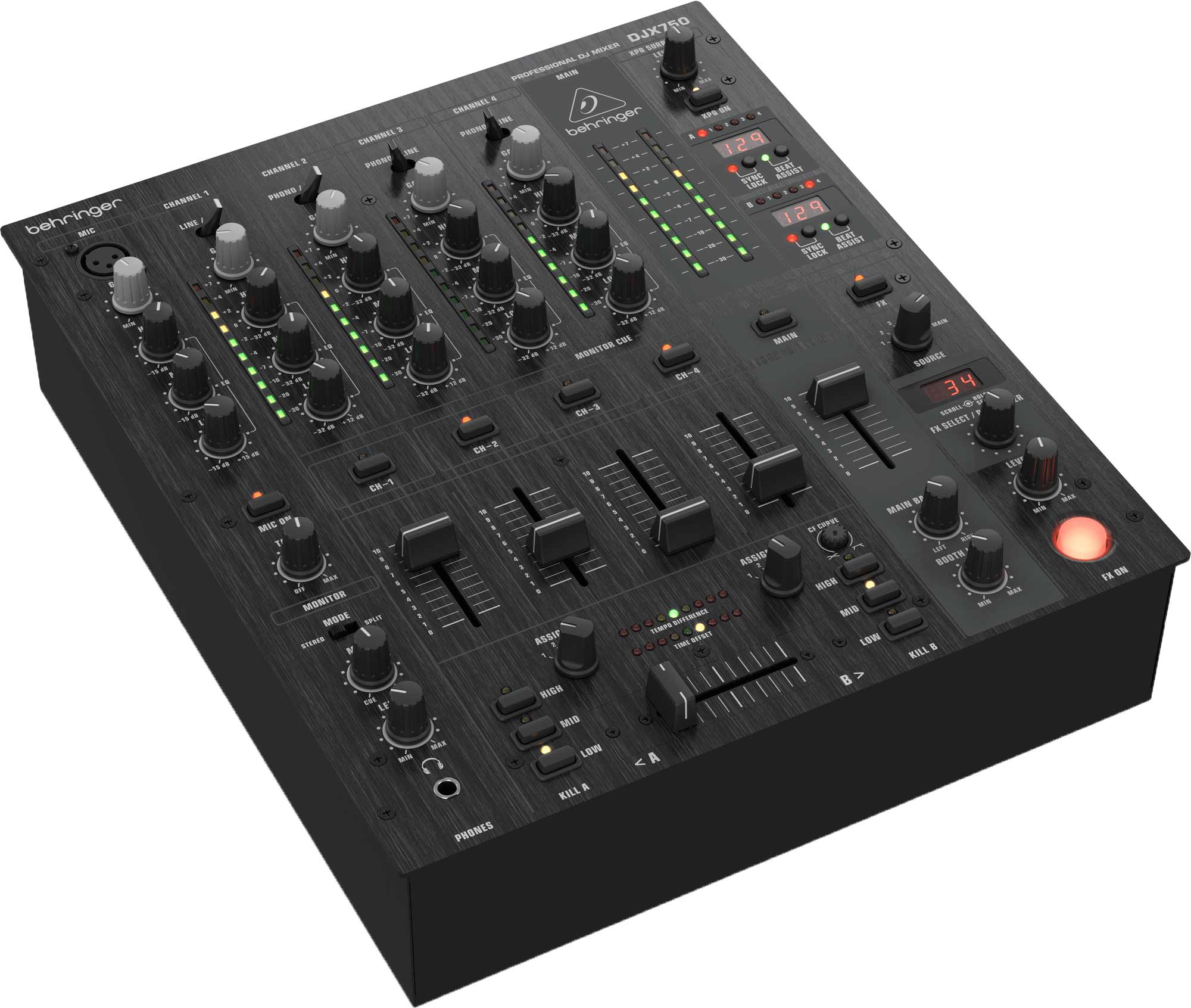 Behringer Pro Mixer DJX750 5-Channel DJ Mixer