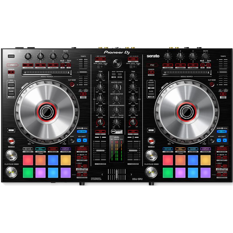 Pioneer DJ DDJ-SR2 Portable 2 Channel Serato DJ Controller - Cosmo