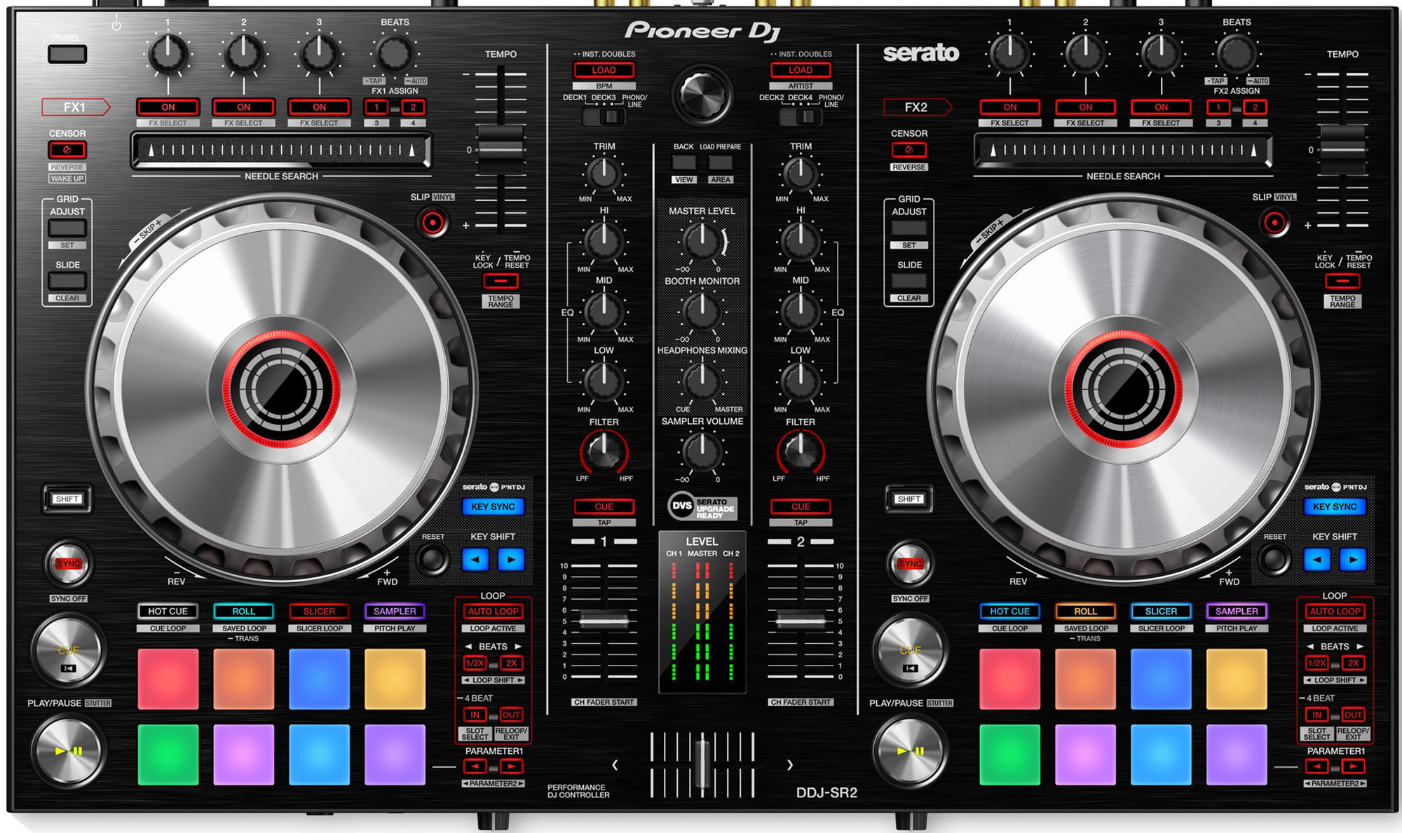 Pioneer DJ DDJ-SR2 Portable 2 Channel Serato DJ Controller