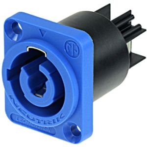 Neutrik NAC3MPA-1 powerCON Chassis Connector - Blue