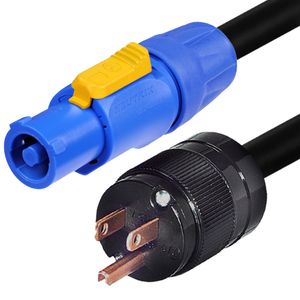 Cable Power Digiflex 25' 14/3 Powercon Ext NAC3FCA to 5266BL