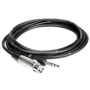 Hosa Balanced Interconnect Cable - XLR3F to 1/4" TRS, 10'