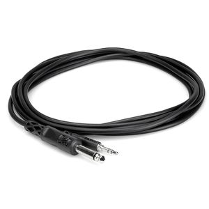 Hosa Mono Interconnect Cable - 1/4" TS to 3.5mm TRS, 3'
