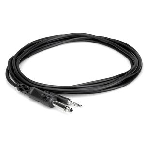 Hosa Mono Interconnect Cable - 1/4" TS to 3.5mm TRS, 5'