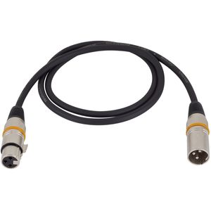 RockCable by Warwick Microphone Cable - XLR Male / XLR Female, Color Coded, 3.3'