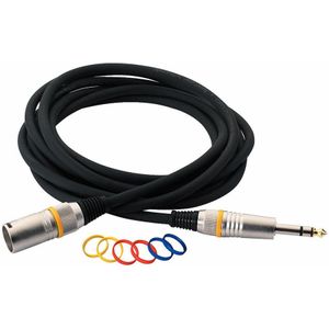 RockCable by Warwick Color Coded Cable - XLR F / TRS 1/4", 9.8'