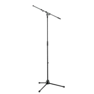 K&M 210/9 Compact Telescoping Boom Microphone Stand - Black