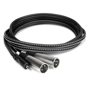 Hosa Stereo Breakout - 3.5 mm TRS to Dual XLR3M