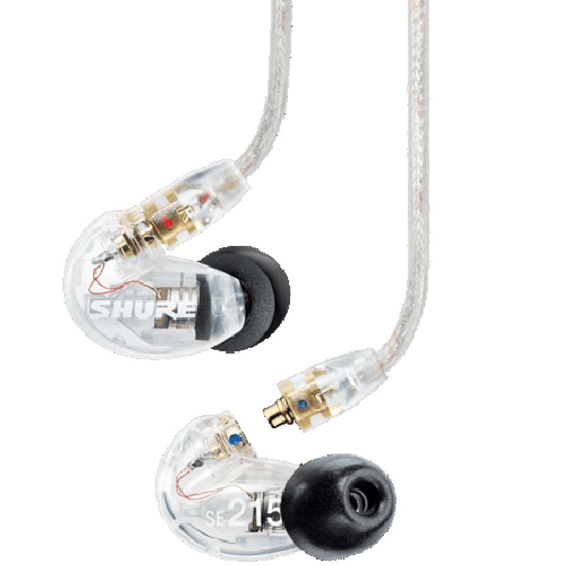 Shure SE215 Sound Isolating Earphones - Clear