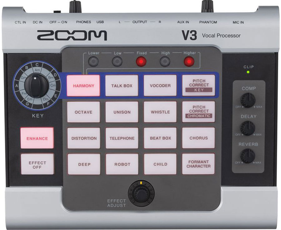 Zoom V3 Multi-Effects Vocal Processor - Cosmo Music