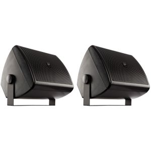 QSC AC-S4TB Surface Mount Speaker - Black, Pair