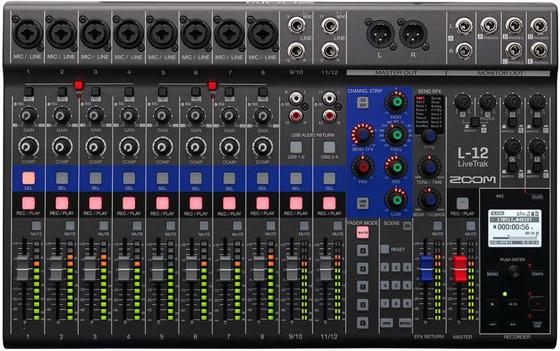 Zoom LiveTrak L-12 12-Channel Mixer/Recorder