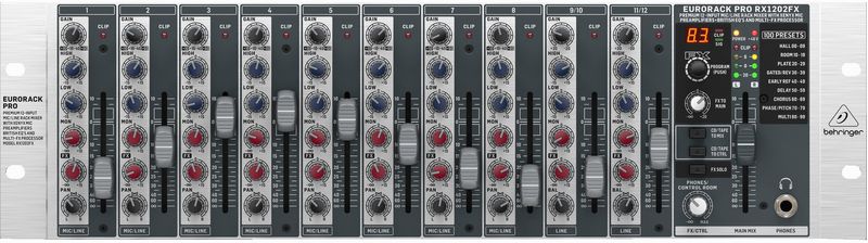 Behringer RX1202FX Eurorack Line Rackmount Mixer