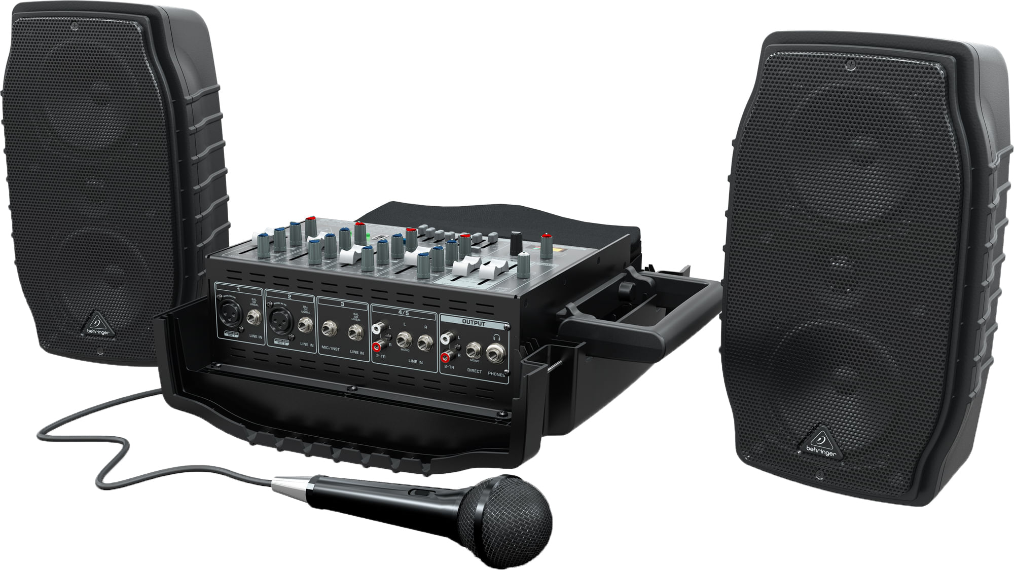 Behringer PPA200 Europort 5-Channel Portable PA System - Cosmo Music