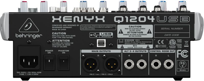 Behringer Xenyx Q1204USB Mixer
