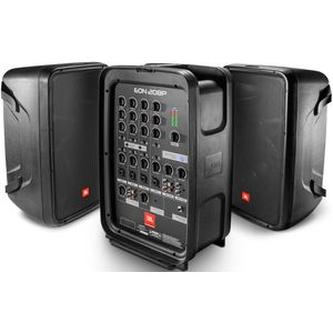 JBL Pro EON208P 8 2-Way PA with Powered 8-Channel Mixer and Bluetooth"