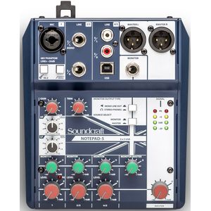 Soundcraft Notepad-5 Small-Format Analog Mixing Console