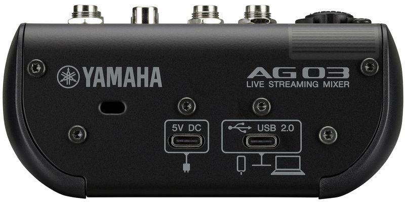 Yamaha AG03MK2 3-Channel Live Streaming Mixer - Black