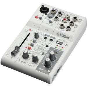 Yamaha AG03MK2 3-Channel Live Streaming Mixer - White