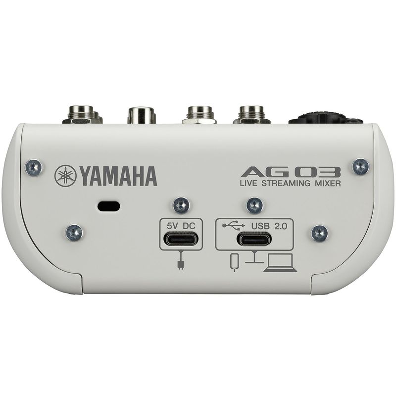 Yamaha AG03MK2 3-Channel Live Streaming Mixer - White - Cosmo Music
