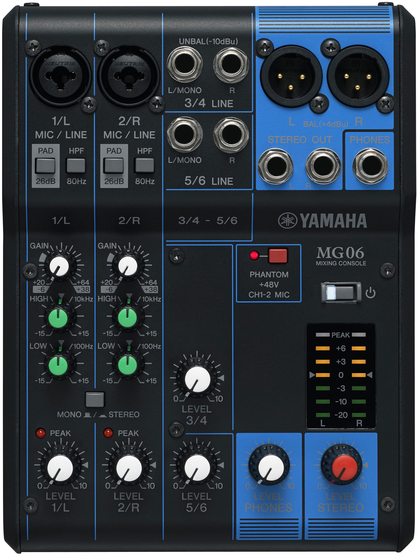 Yamaha MG06 6-Channel Mixer - Cosmo Music | Canada's #1 Music Store - Shop,  Rent, Repair
