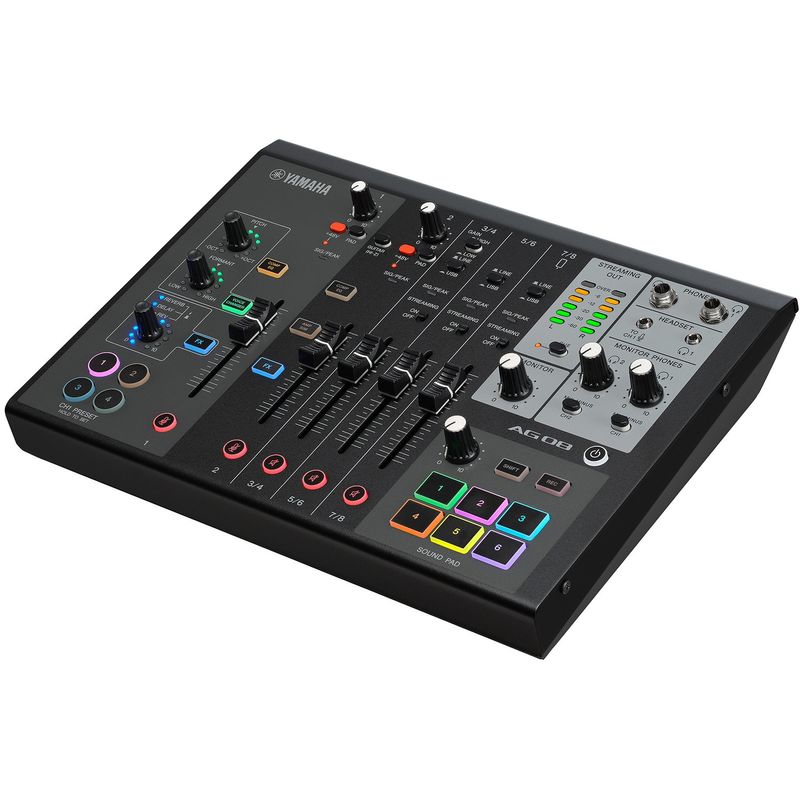 Yamaha AG08 Live Streaming Mixer - Black