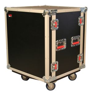 Gator 12U Shock Audio Road Rack Case with Casters
