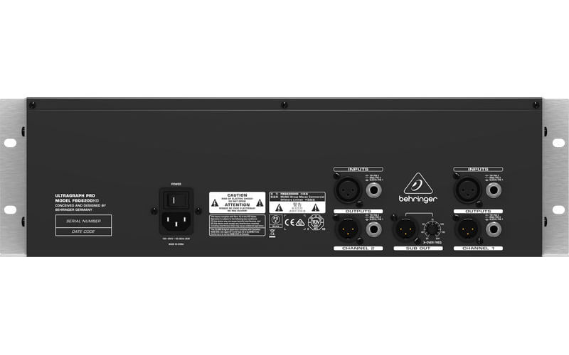 Behringer FBQ6200HD Rack Mount Equalizer