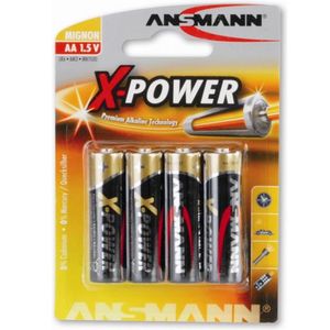 Ansmann X-Power AA Akaline Batteries - 4 Pack