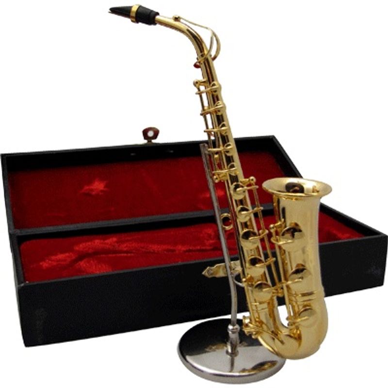 Mini Saxophone with Case - 6-1/2 - Cosmo Music