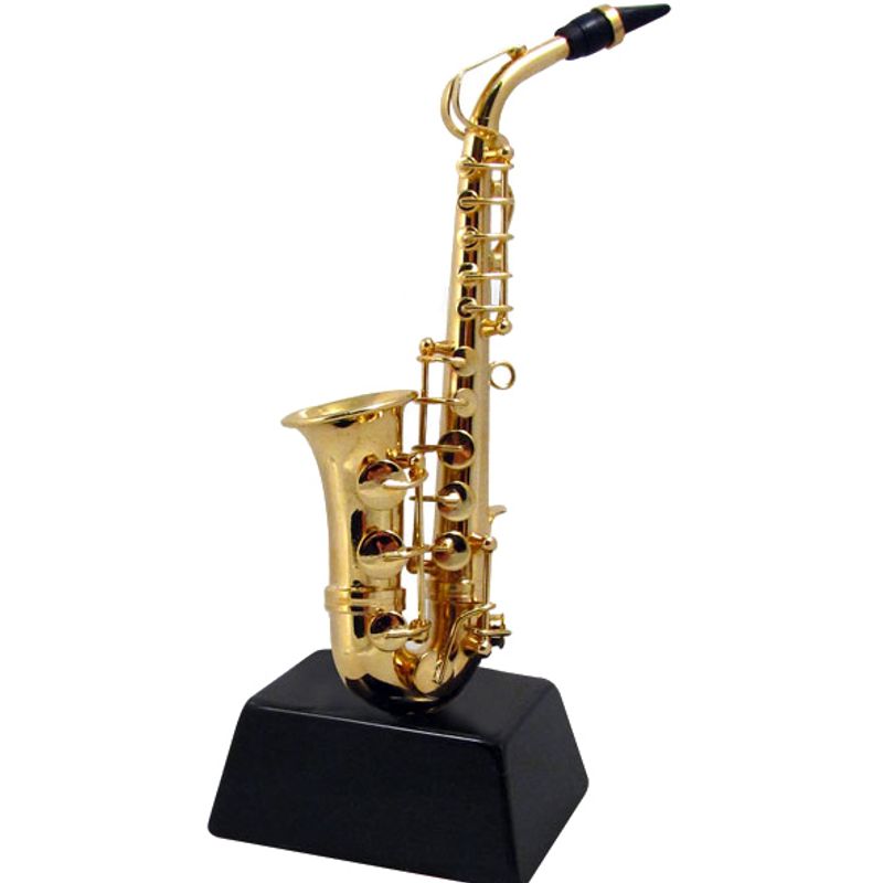 Mini Saxophone on Stand - 4-1/2 - Cosmo Music