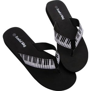 Keyboard Flip Flops - Black, Medium