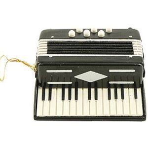 Accordian Ornament - Black