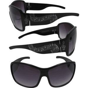 Music Staff Sunglasses - Black