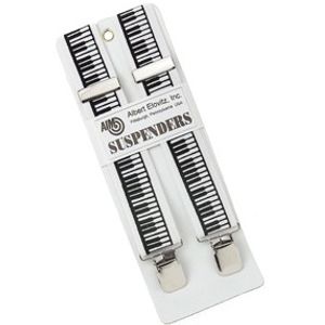 Keyboard Suspenders - White/Black