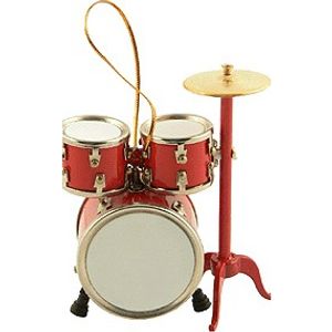 Drum Set Ornament - Red