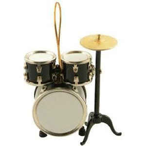 Drum Set Ornament - Black