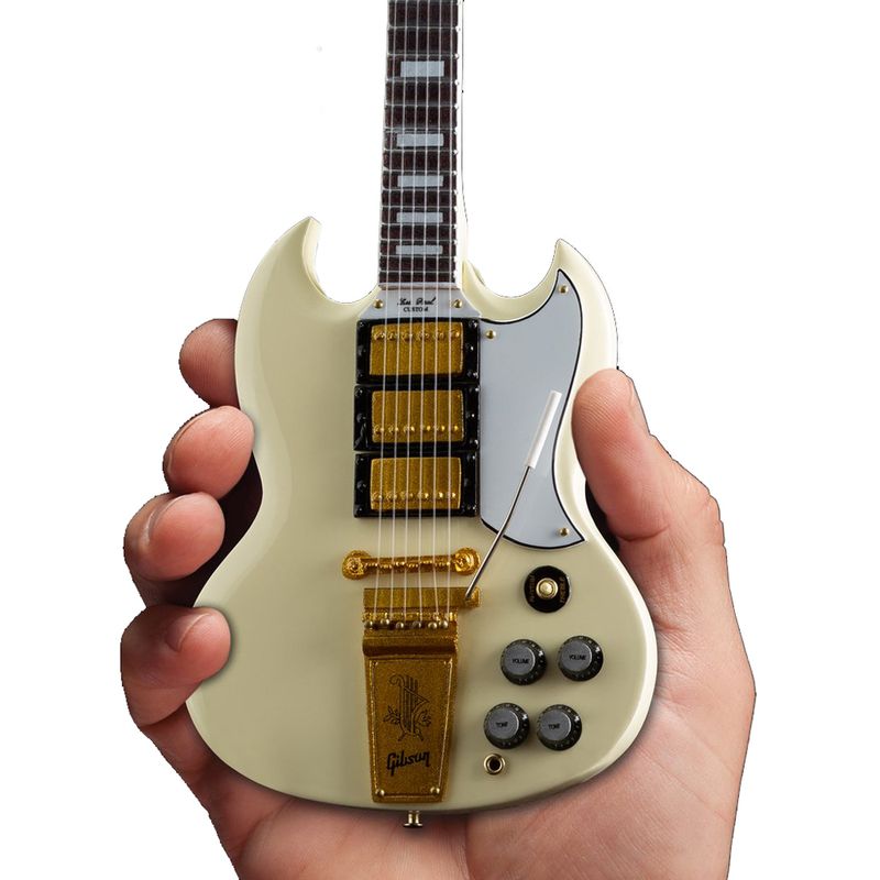 Axe Heaven Gibson '64 SG Custom Minature Guitar Replica - White